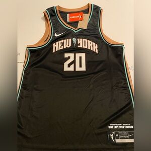 NWT New York Liberty Nike Sabrina Ionescu #20 Black Jersey -Women’s Large